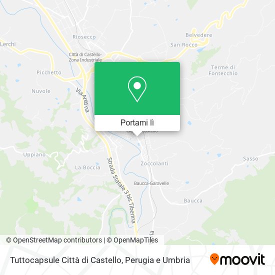 Mappa Tuttocapsule Città di Castello
