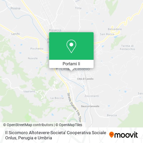 Mappa Il Sicomoro Altotevere-Societa' Cooperativa Sociale Onlus