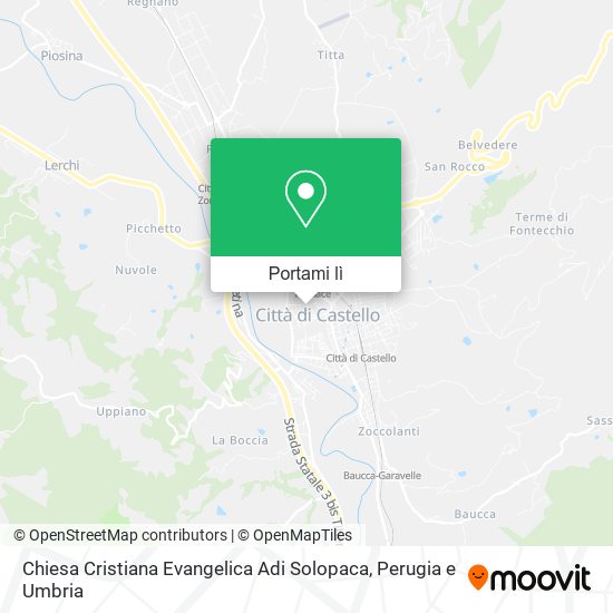 Mappa Chiesa Cristiana Evangelica Adi Solopaca