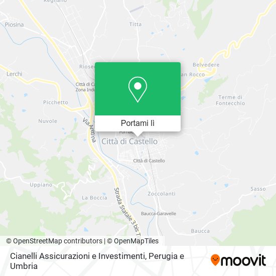 Mappa Cianelli Assicurazioni e Investimenti