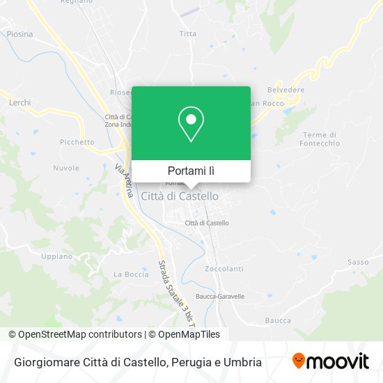 Mappa Giorgiomare Città di Castello
