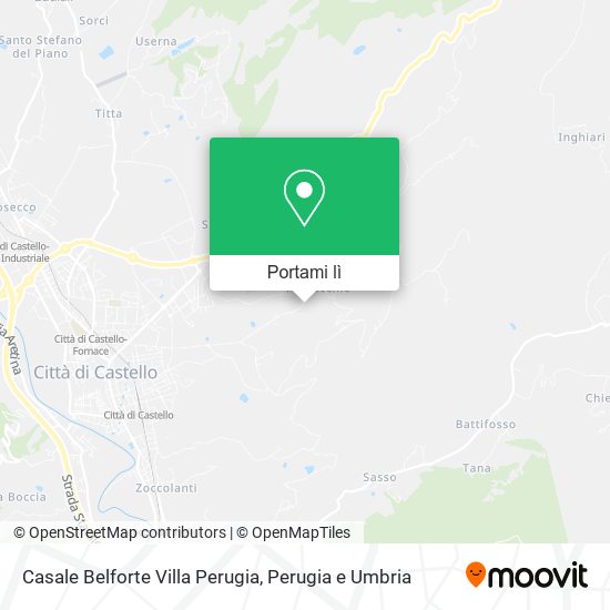 Mappa Casale Belforte Villa Perugia