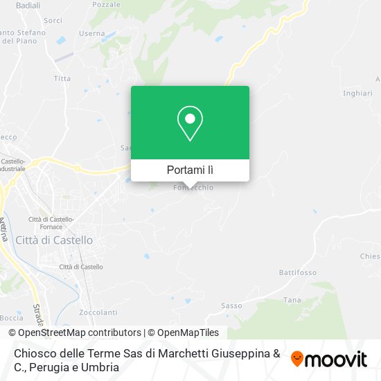 Mappa Chiosco delle Terme Sas di Marchetti Giuseppina & C.