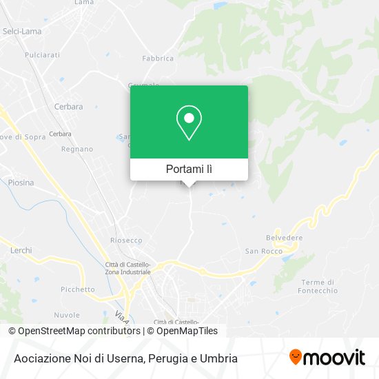 Mappa Aociazione Noi di Userna