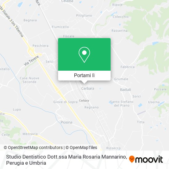 Mappa Studio Dentistico Dott.ssa Maria Rosaria Mannarino