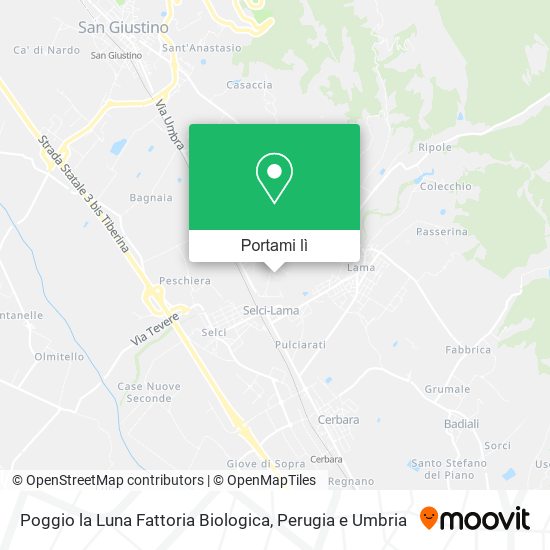 Mappa Poggio la Luna Fattoria Biologica