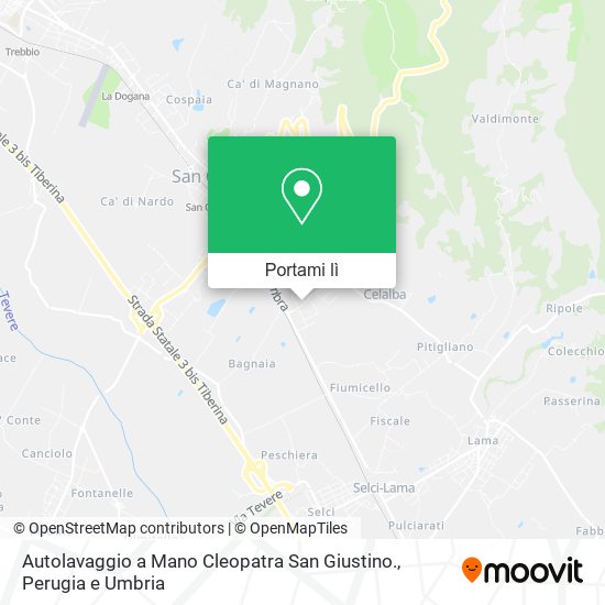 Mappa Autolavaggio a Mano Cleopatra San Giustino.