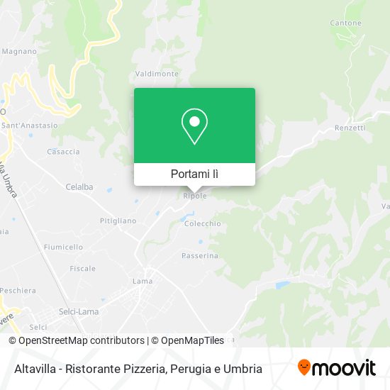 Mappa Altavilla - Ristorante Pizzeria