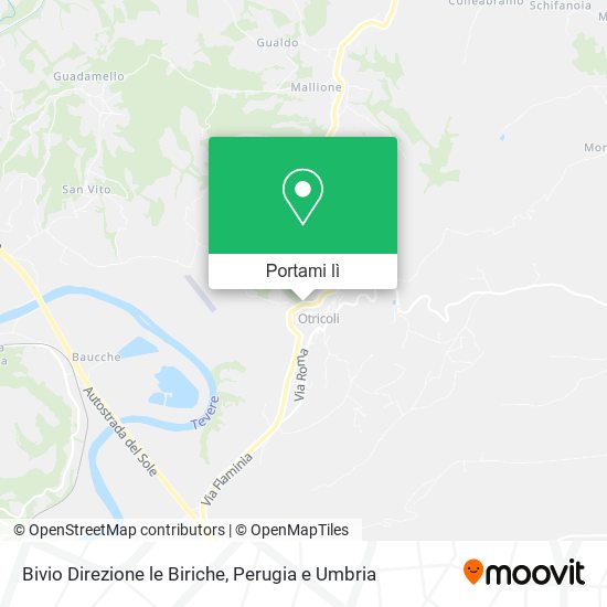 Mappa Bivio Direzione le Biriche