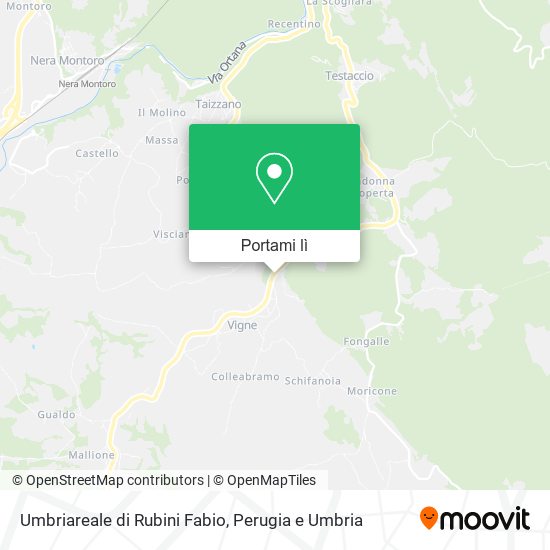 Mappa Umbriareale di Rubini Fabio