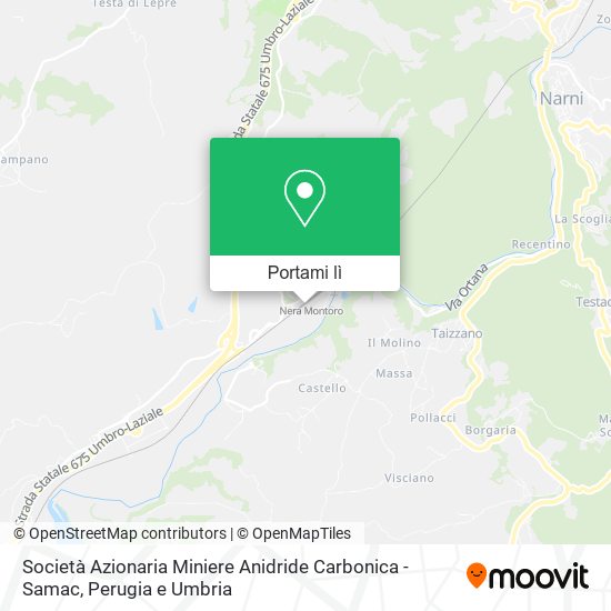 Mappa Società Azionaria Miniere Anidride Carbonica - Samac