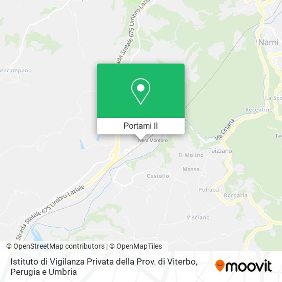 Mappa Istituto di Vigilanza Privata della Prov. di Viterbo