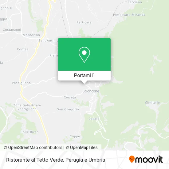 Mappa Ristorante al Tetto Verde