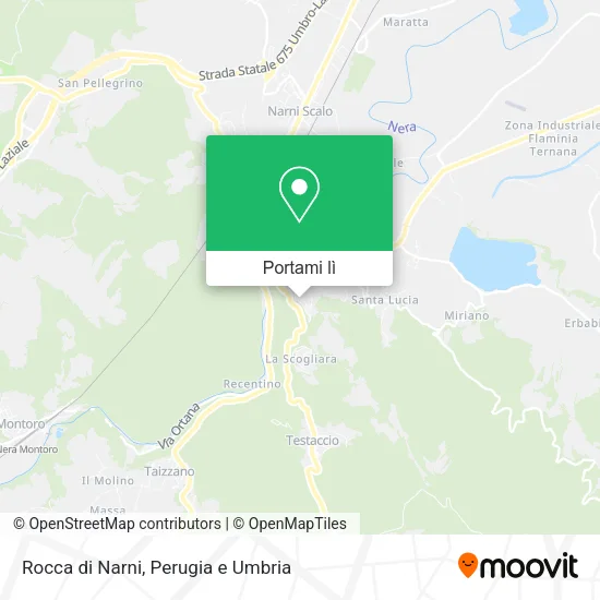 Mappa Rocca di Narni