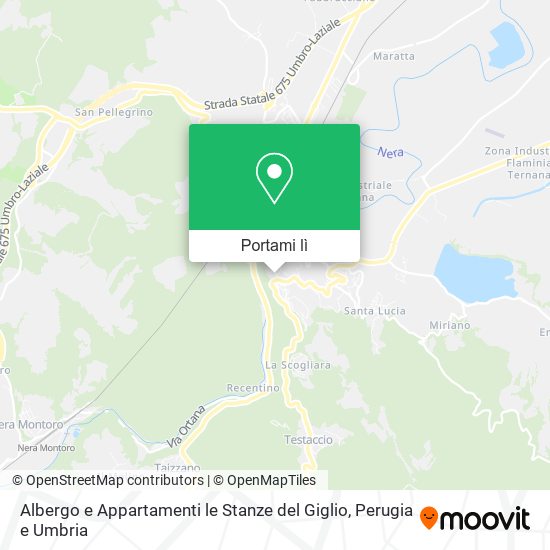 Mappa Albergo e Appartamenti le Stanze del Giglio
