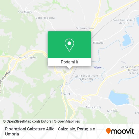 Mappa Riparazioni Calzature Alfio - Calzolaio