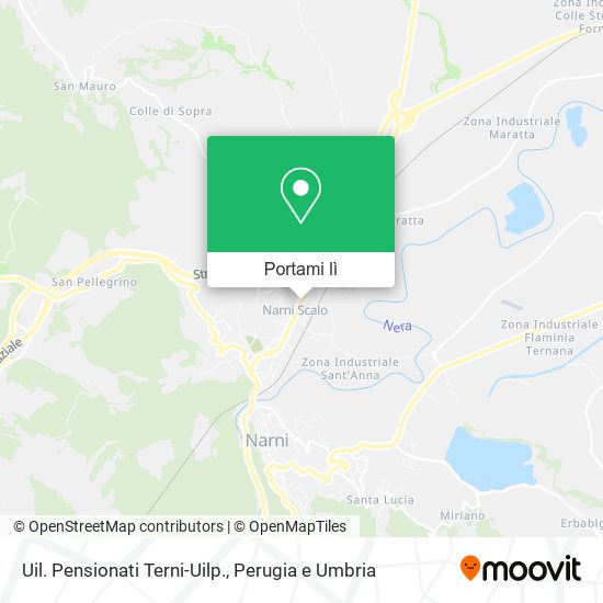 Mappa Uil. Pensionati Terni-Uilp.