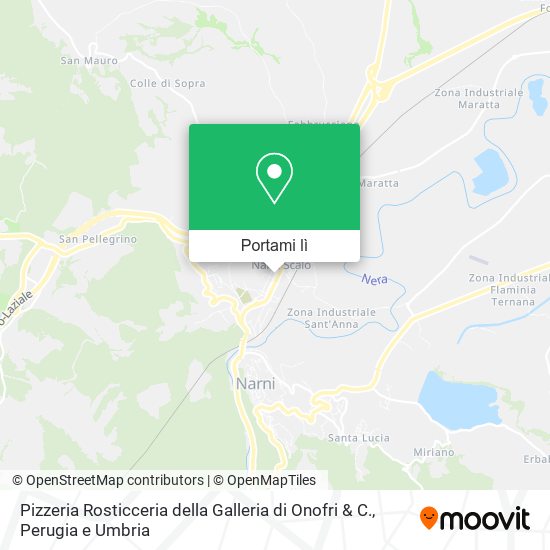 Mappa Pizzeria Rosticceria della Galleria di Onofri & C.