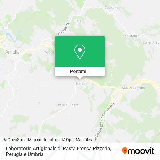 Mappa Laboratorio Artigianale di Pasta Fresca Pizzeria