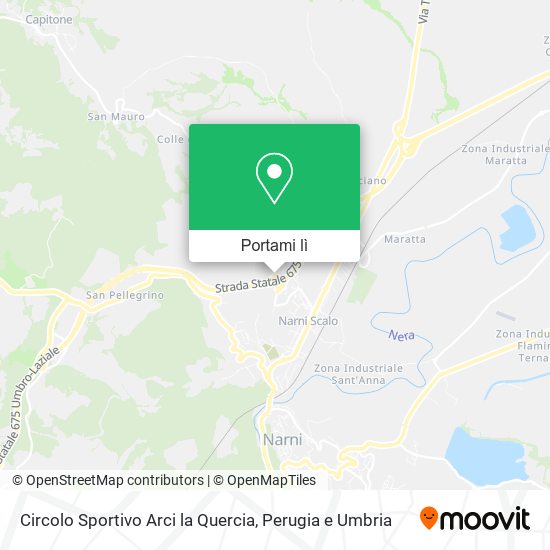 Mappa Circolo Sportivo Arci la Quercia