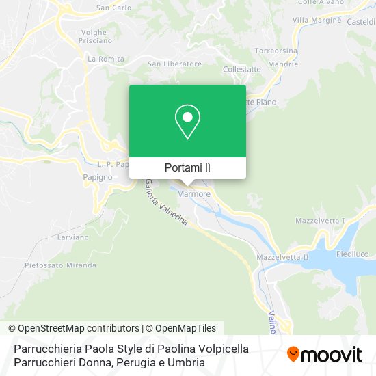 Mappa Parrucchieria Paola Style di Paolina Volpicella Parrucchieri Donna