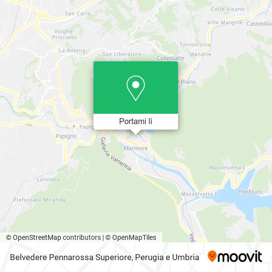 Mappa Belvedere Pennarossa Superiore