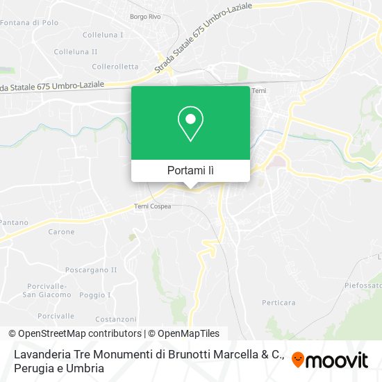 Mappa Lavanderia Tre Monumenti di Brunotti Marcella & C.