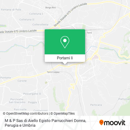 Mappa M & P Sas di Aiello Egisto Parrucchieri Donna