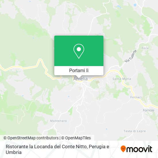 Mappa Ristorante la Locanda del Conte Nitto