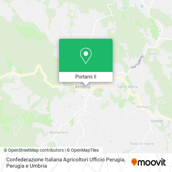 Mappa Confederazione Italiana Agricoltori Ufficio Perugia