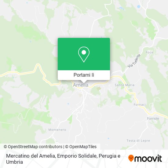 Mappa Mercatino del Amelia, Emporio Solidale