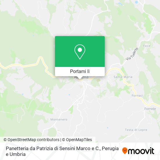 Mappa Panetteria da Patrizia di Sensini Marco e C.