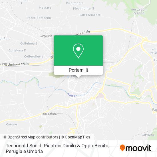 Mappa Tecnocold Snc di Piantoni Danilo & Oppo Benito