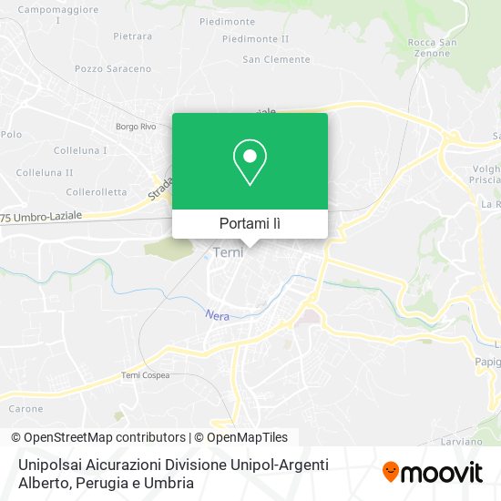 Mappa Unipolsai Aicurazioni Divisione Unipol-Argenti Alberto