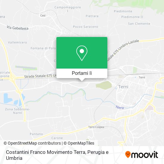 Mappa Costantini Franco Movimento Terra