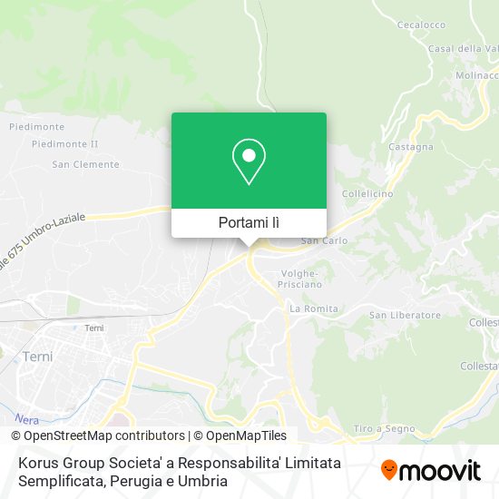 Mappa Korus Group Societa' a Responsabilita' Limitata Semplificata