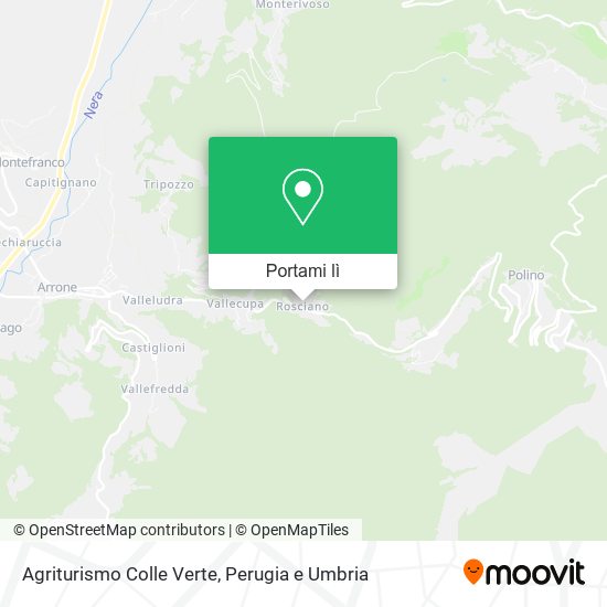 Mappa Agriturismo Colle Verte