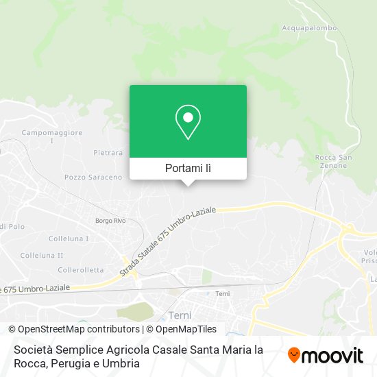 Mappa Società Semplice Agricola Casale Santa Maria la Rocca