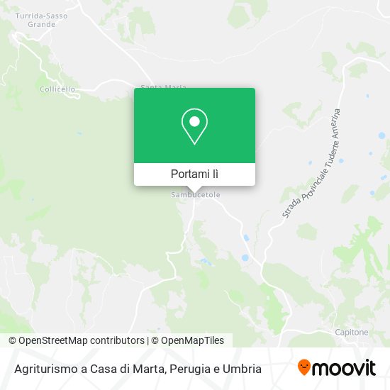 Mappa Agriturismo a Casa di Marta