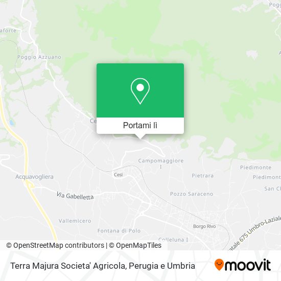 Mappa Terra Majura Societa' Agricola