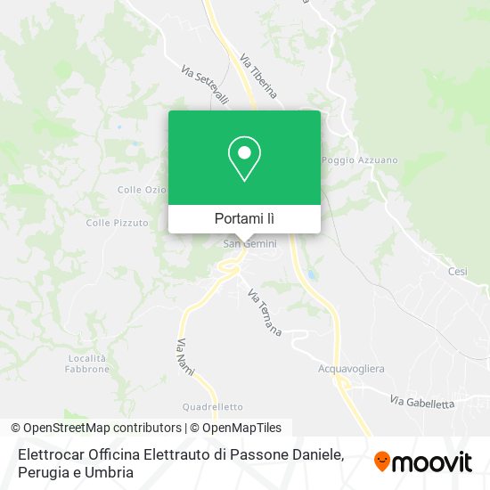Mappa Elettrocar Officina Elettrauto di Passone Daniele