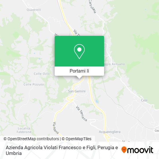 Mappa Azienda Agricola Violati Francesco e Figli