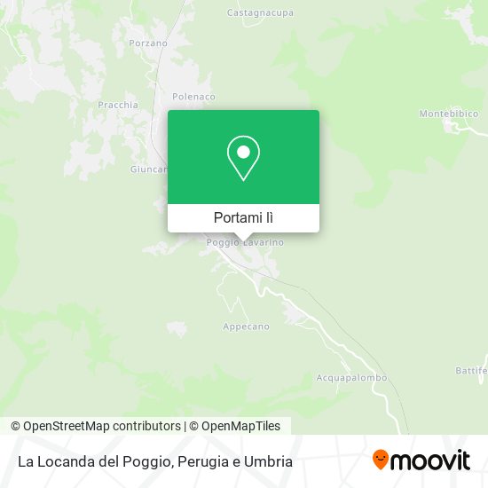Mappa La Locanda del Poggio