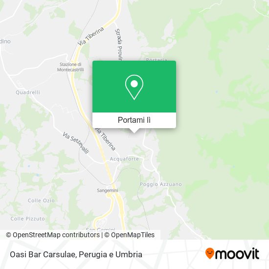 Mappa Oasi Bar Carsulae