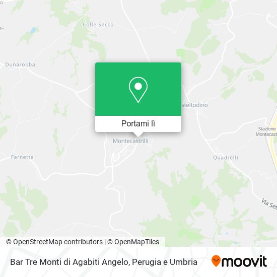 Mappa Bar Tre Monti di Agabiti Angelo