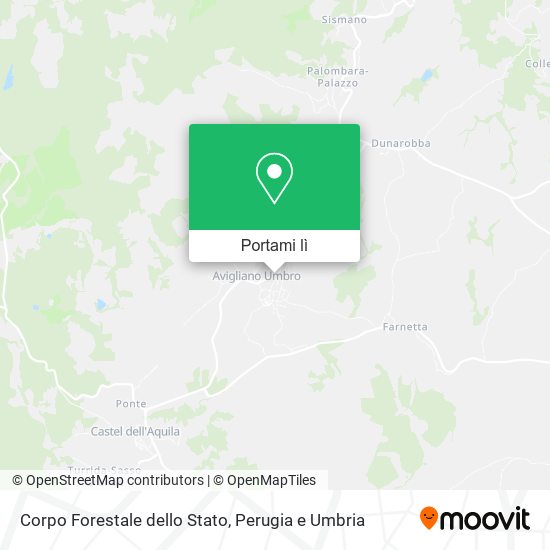 Mappa Corpo Forestale dello Stato