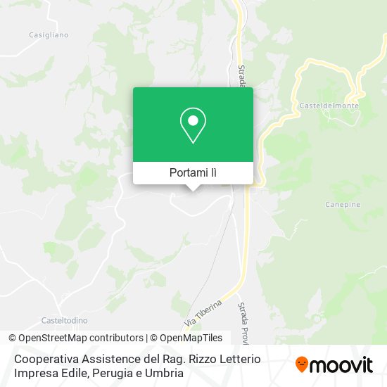 Mappa Cooperativa Assistence del Rag. Rizzo Letterio Impresa Edile