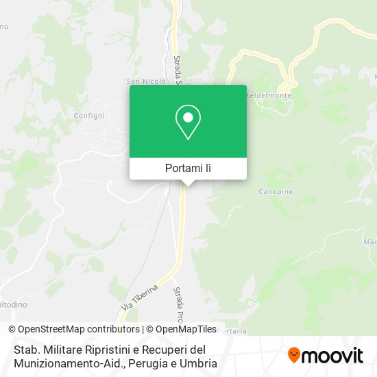 Mappa Stab. Militare Ripristini e Recuperi del Munizionamento-Aid.
