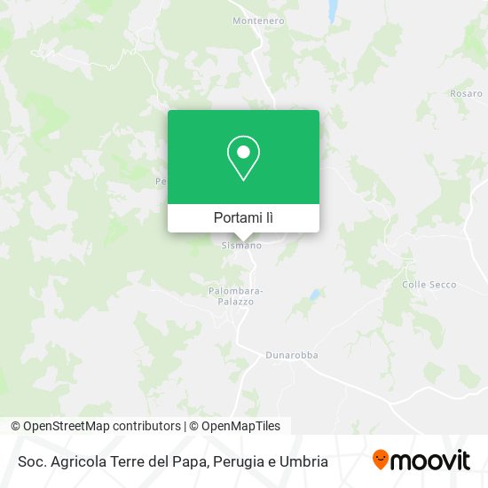 Mappa Soc. Agricola Terre del Papa