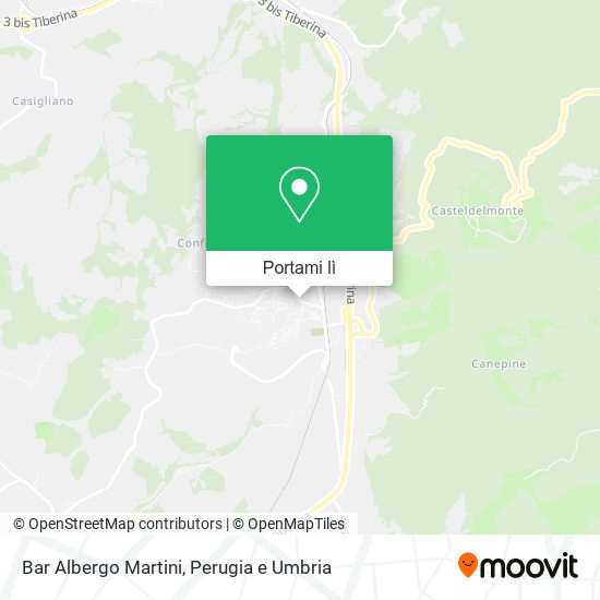 Mappa Bar Albergo Martini